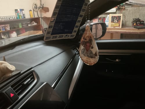 Customer photo review of Custom Photo Car Ornament - Personalized Memorial Sympathy Gifts For Loss Of Mom, Dad