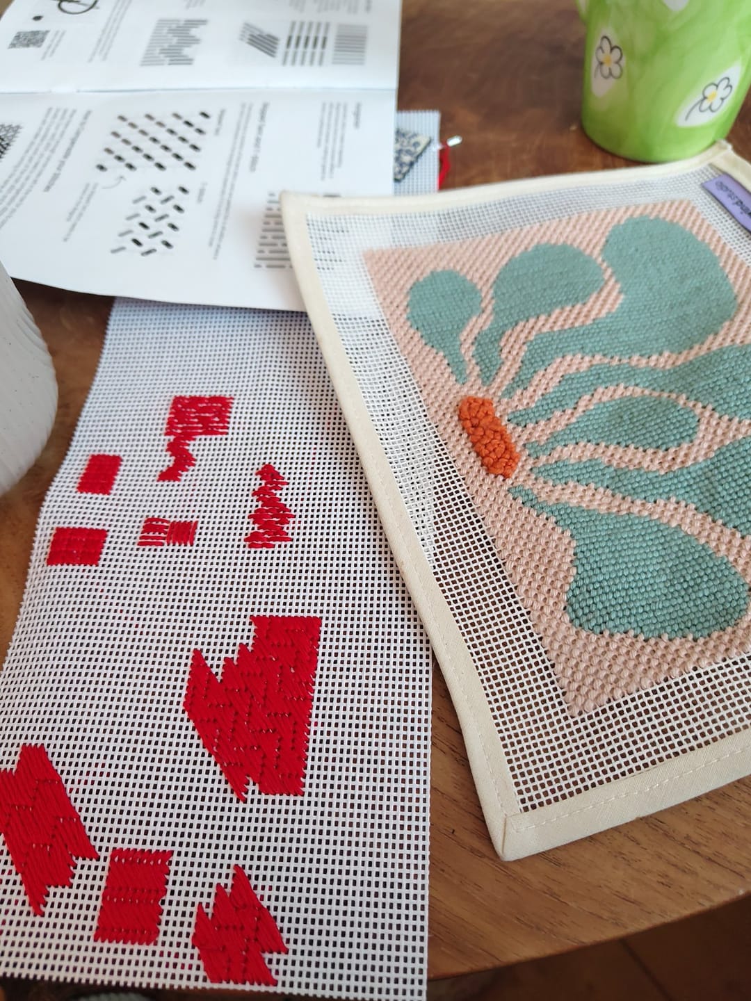 Customer photo review of NEEDLEPOINT STARTER KIT Itsas Lorea 3