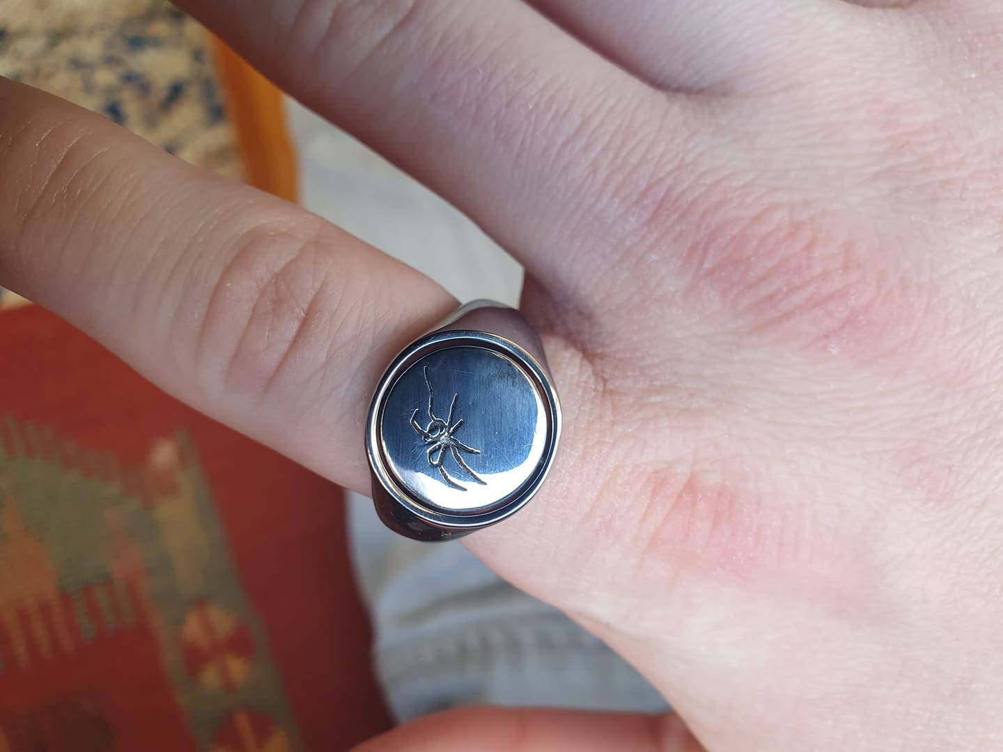 Customer photo review of Web Spinner Ring