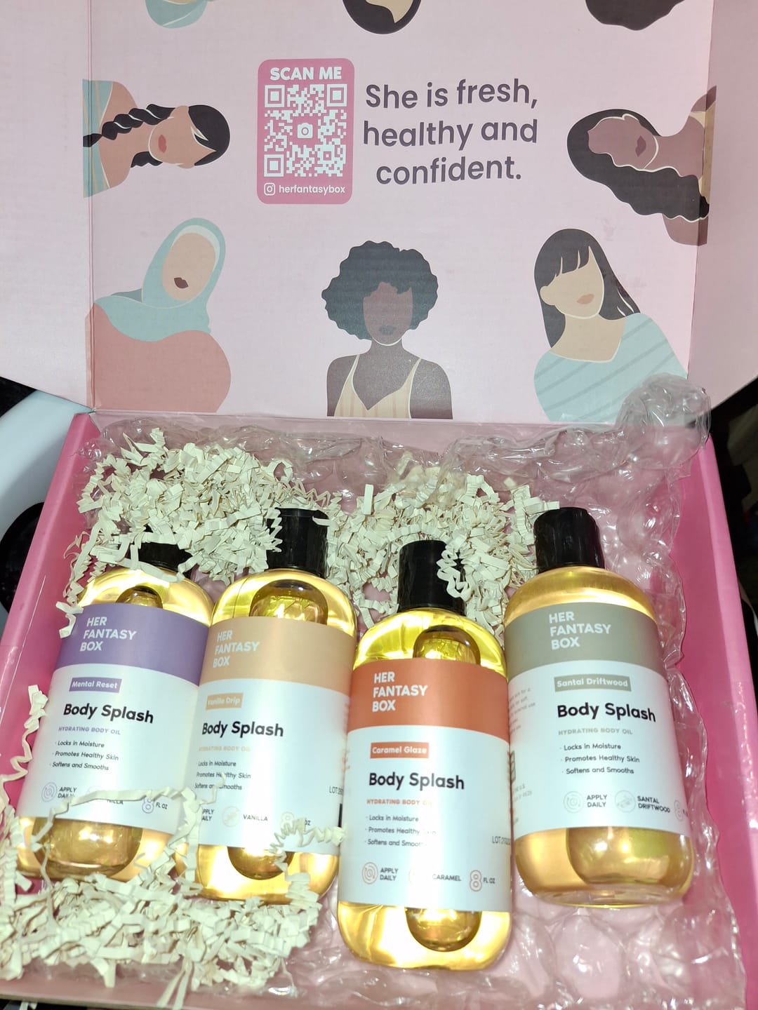 Customer photo review of Body Oil Gift Set