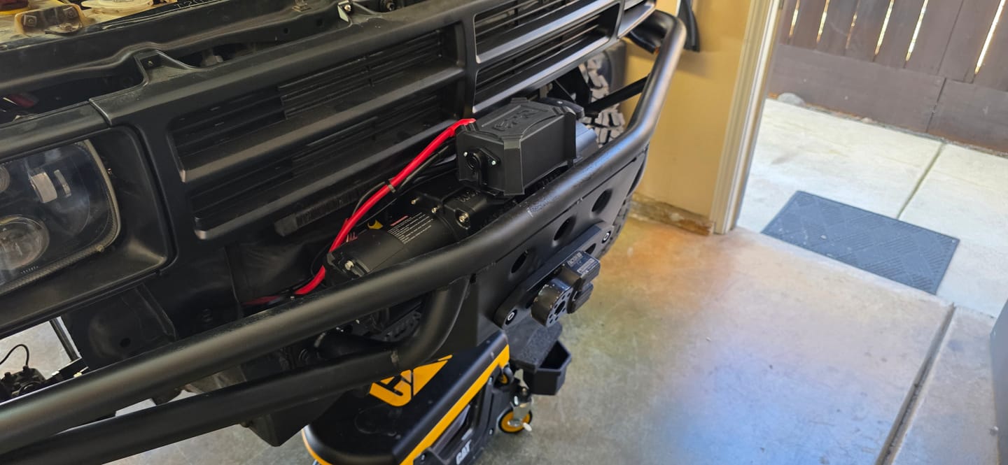 Customer photo review of OPENROAD 12,000lbs Electric Winch with Synthetic Rope-Panther Series 3S
