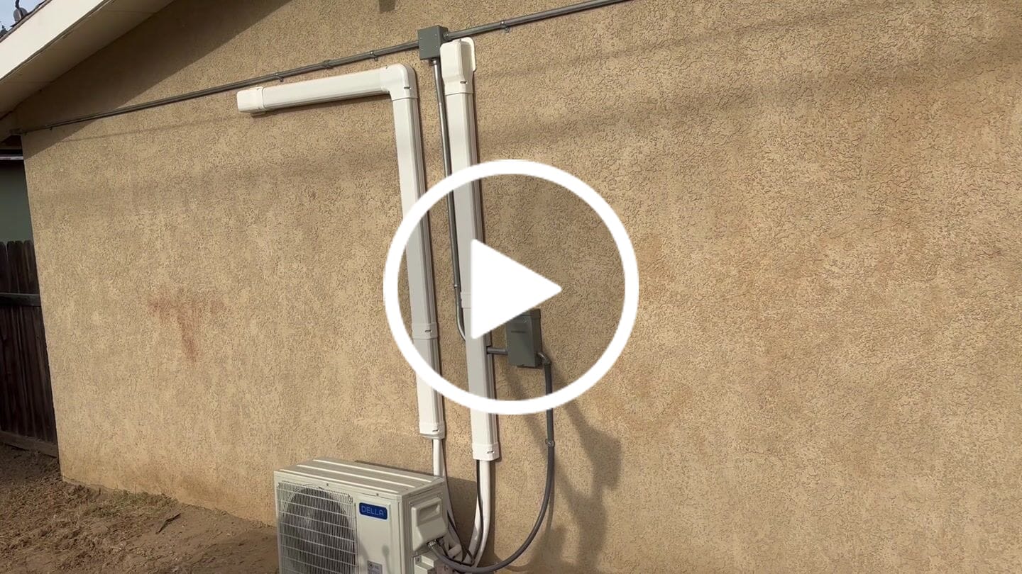 Customer video review of DELLA Mini Split Line Set Cover with Flexible Duct