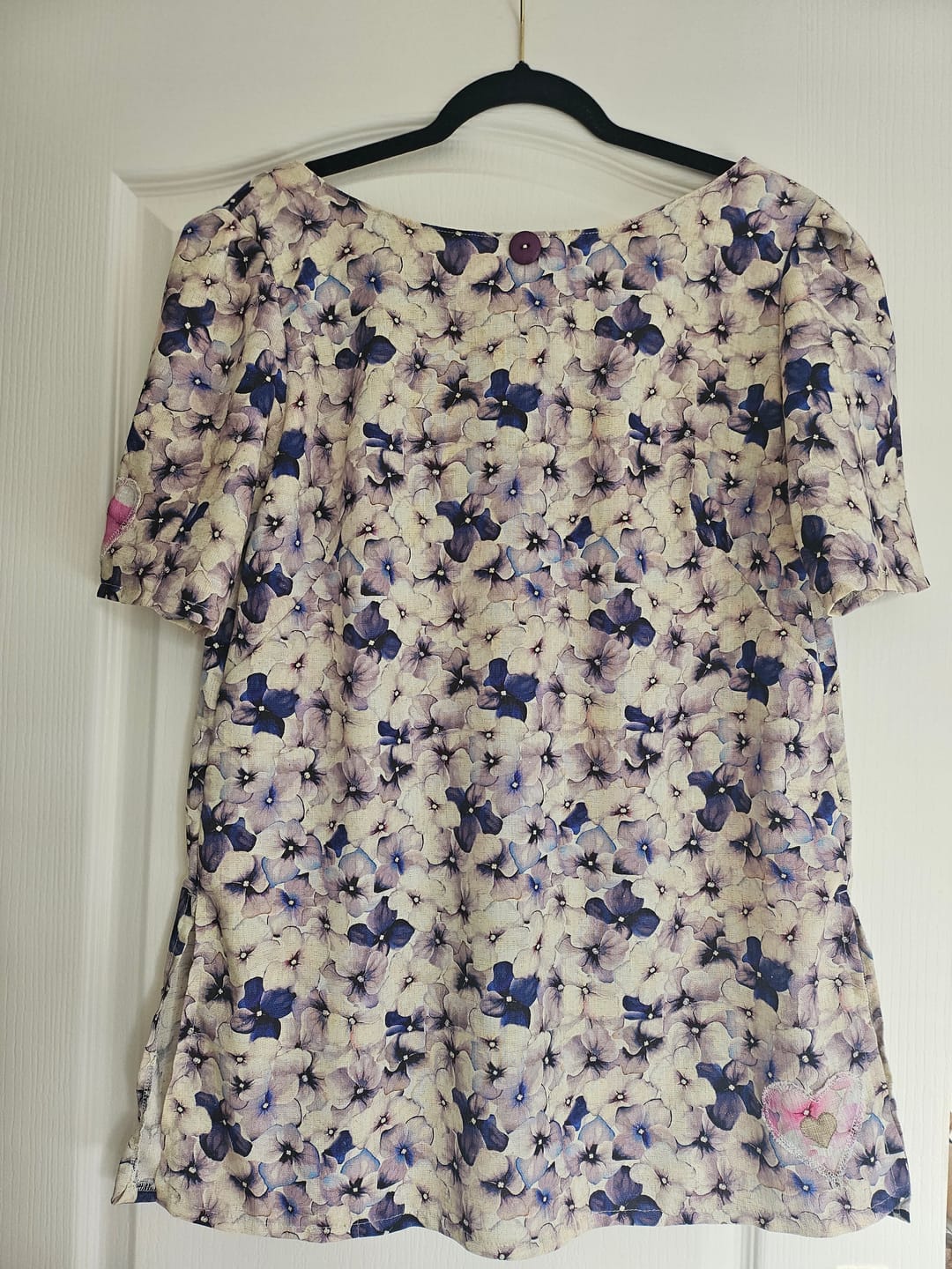 Customer photo review of Allover Bloom Linen Viscose Fabric