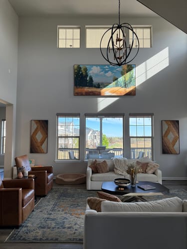 Customer review photo for Colorful Painting #CA293