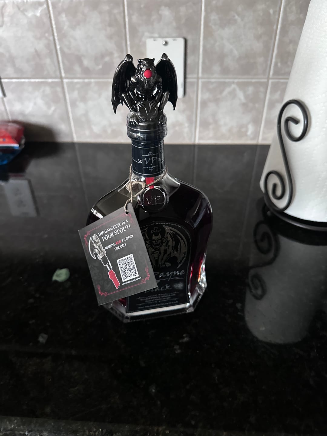 Customer photo review of Von Payne Black Blended Whiskey