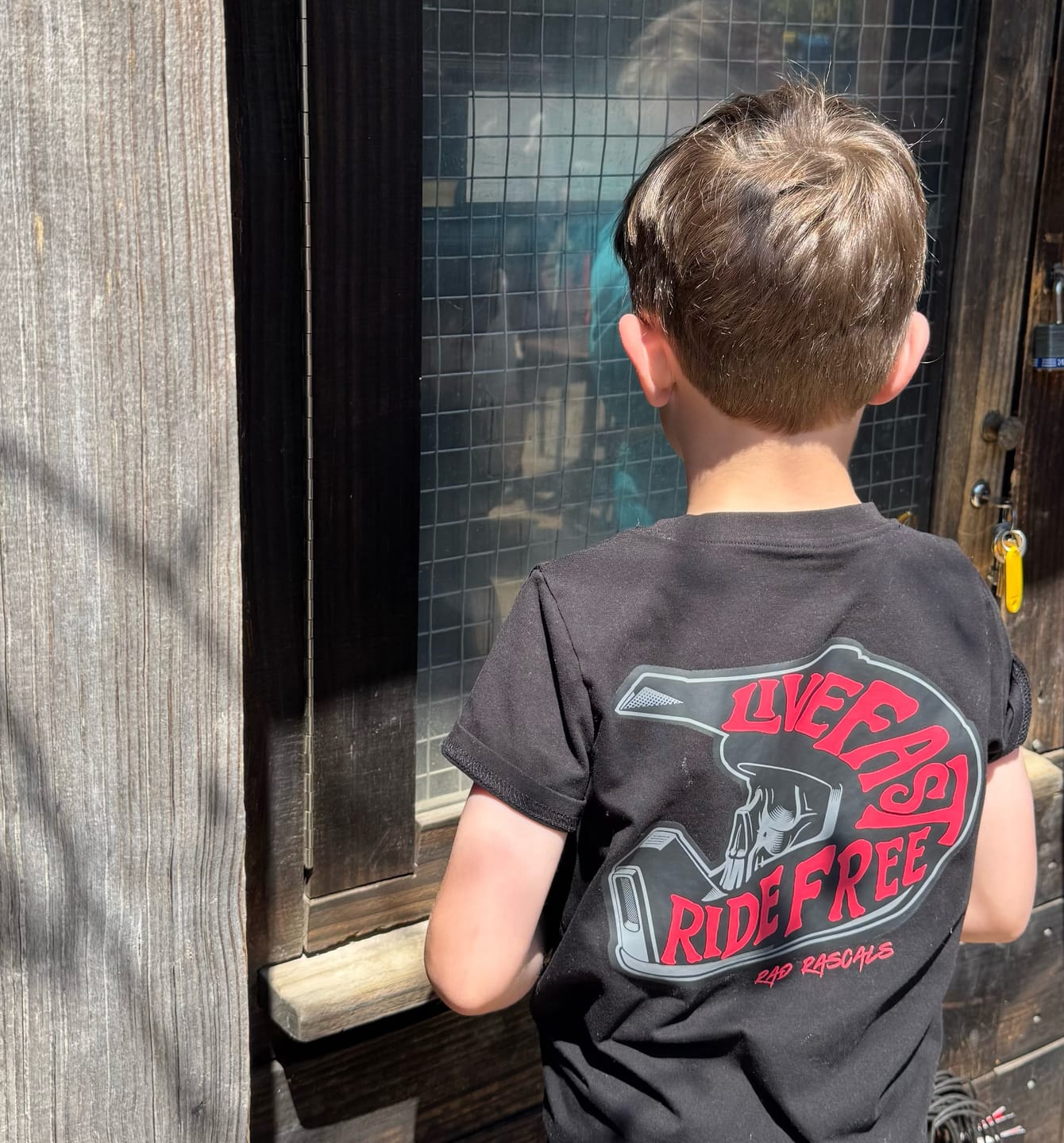 Customer photo review of RED-Live Fast Ride Free T-Shirt