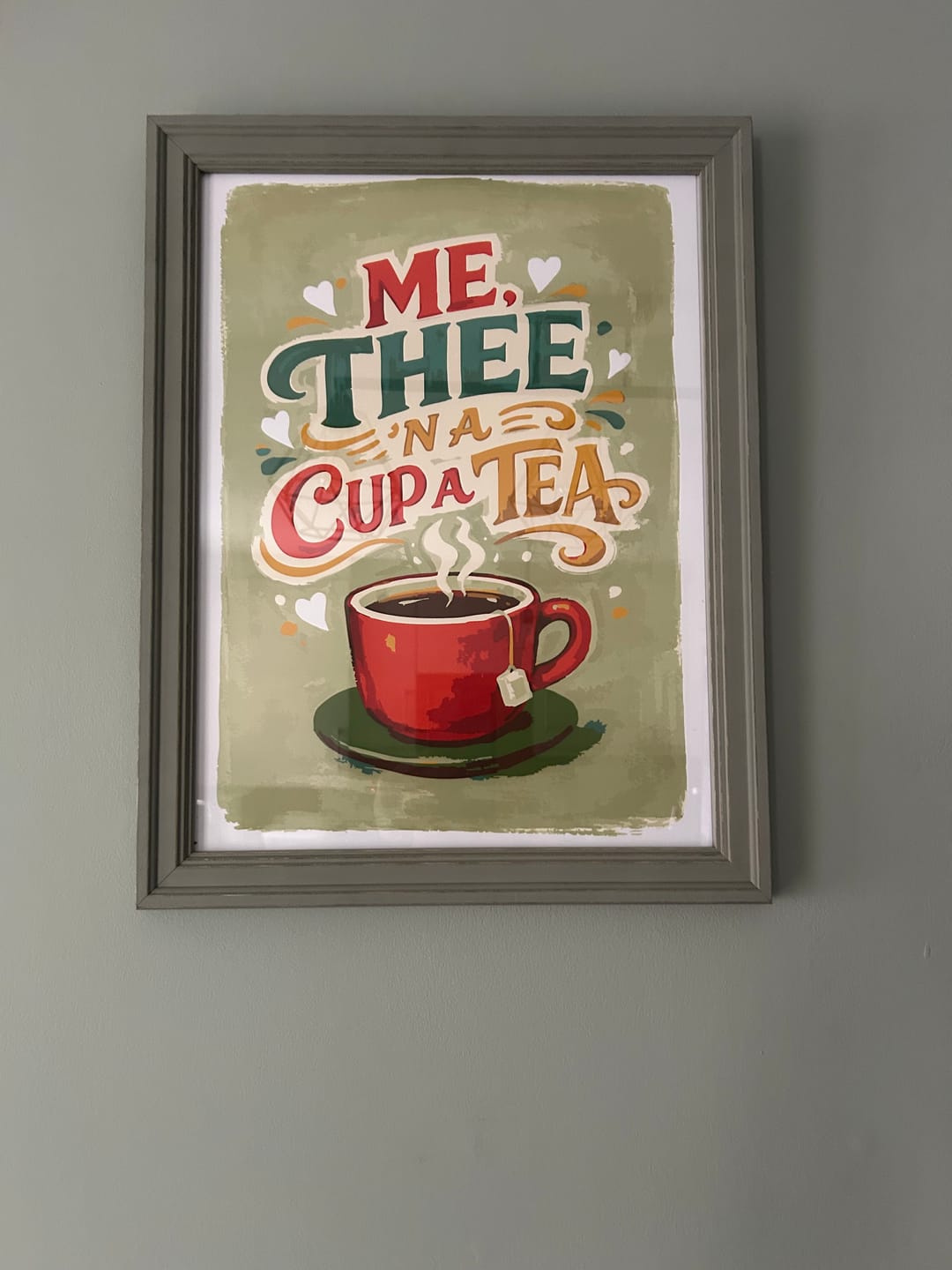 Customer photo review of Me, Thee 'n a Cup a Tea - Print
