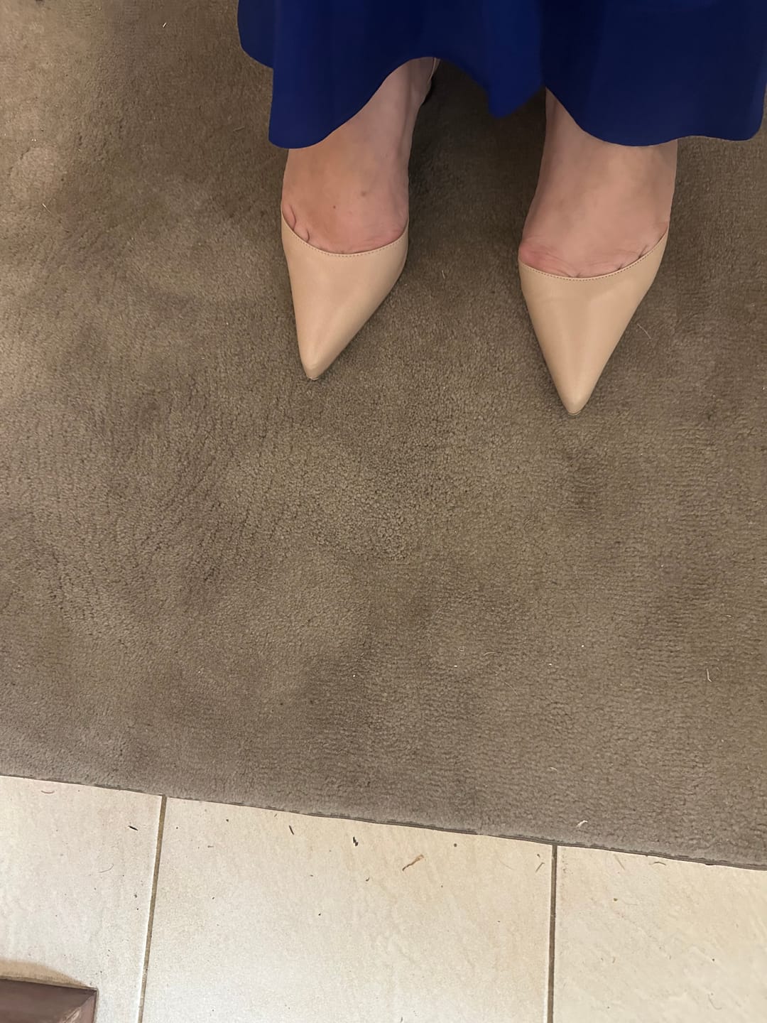 Customer photo review of Praia Pump in Nude