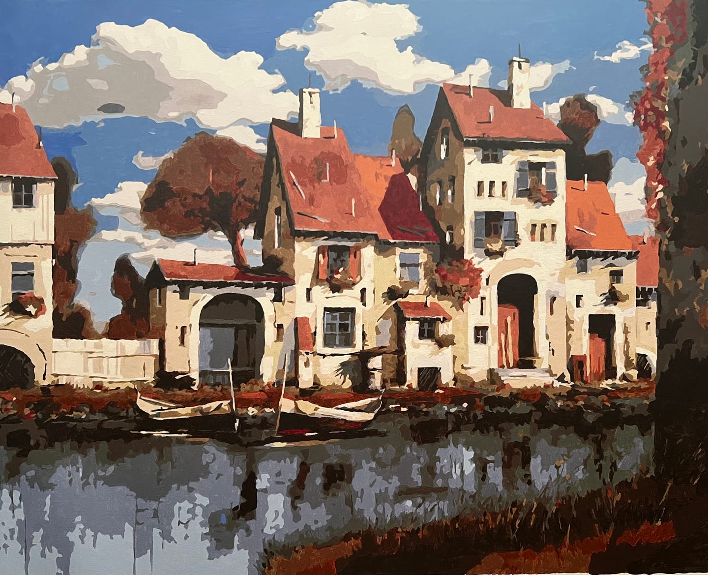 Customer photo review of Custom Paint by Numbers Kit for Personalized Artwork