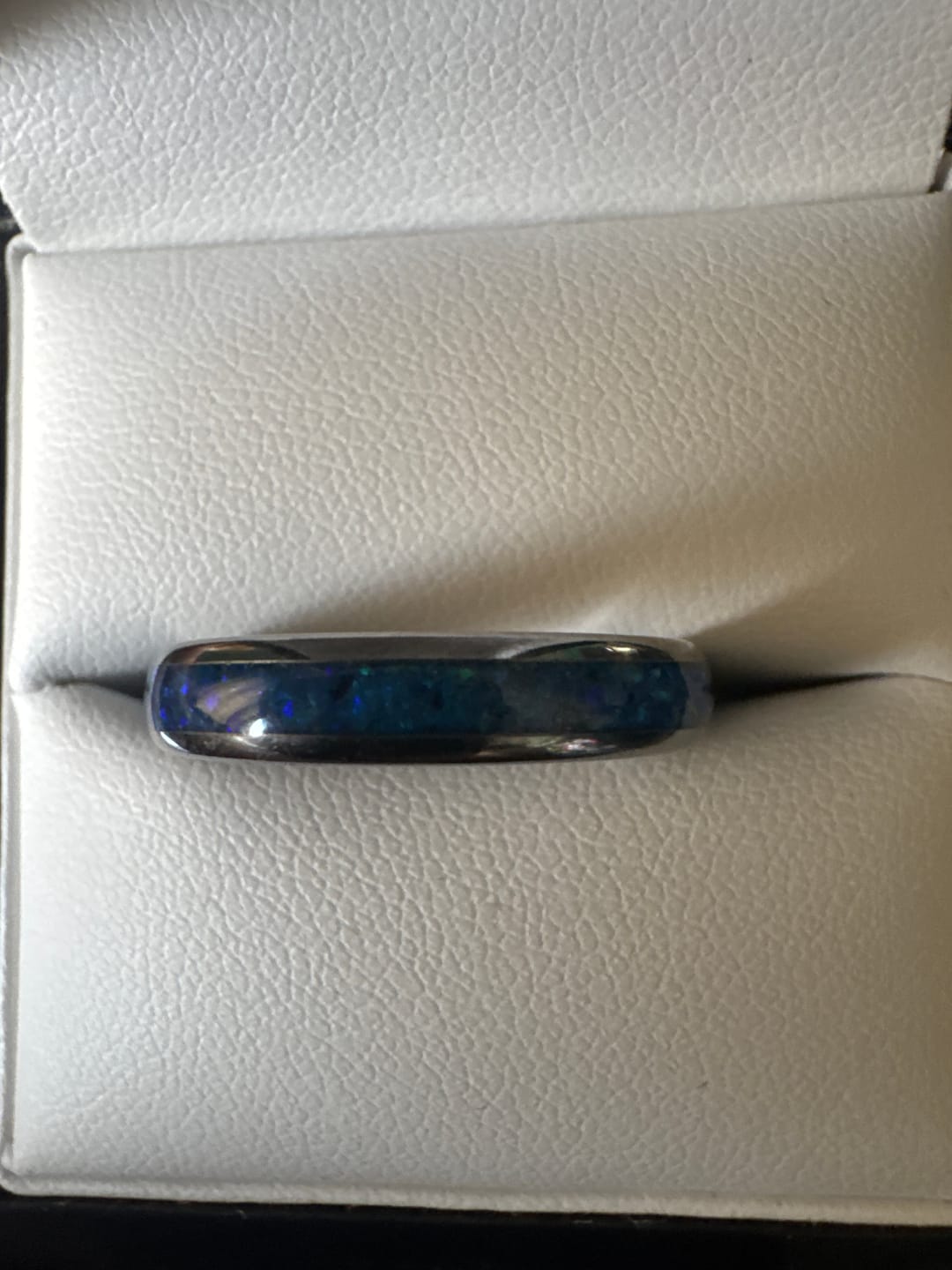 Customer photo review of The Blue Opal Wonder Ring Set