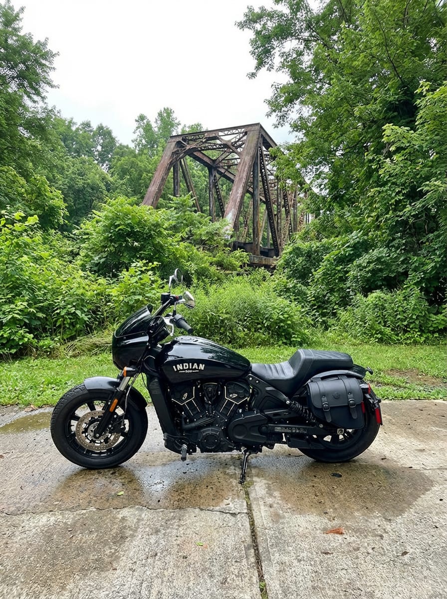 Customer photo review of 8L - Pony Indian Sport Scout Sixty 2025+ Leather Motorcycle Saddlebags