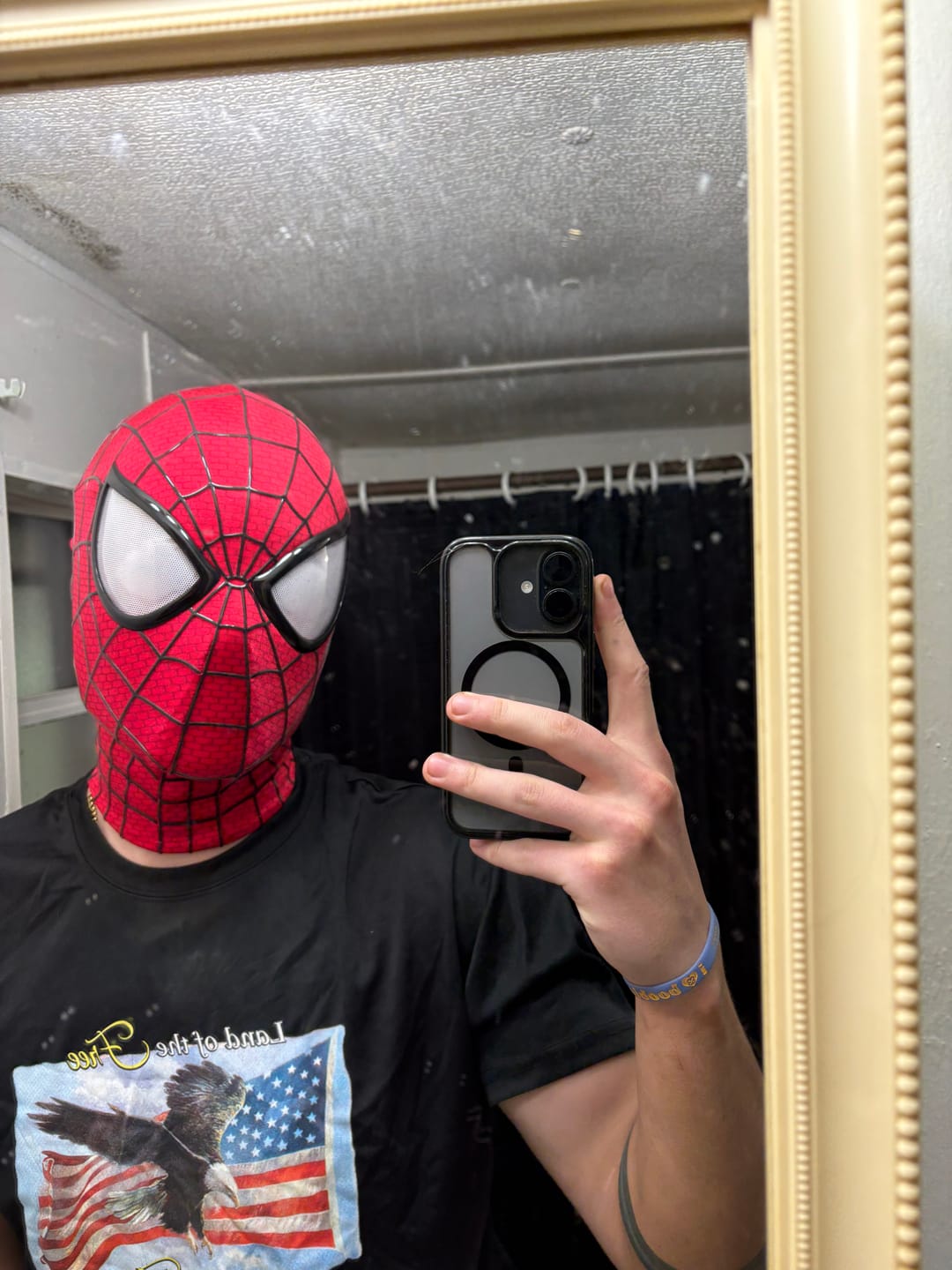 Customer photo review of SpideyJunky™ Andrew Garfield TASM 2 Symbiote Spidey Mask