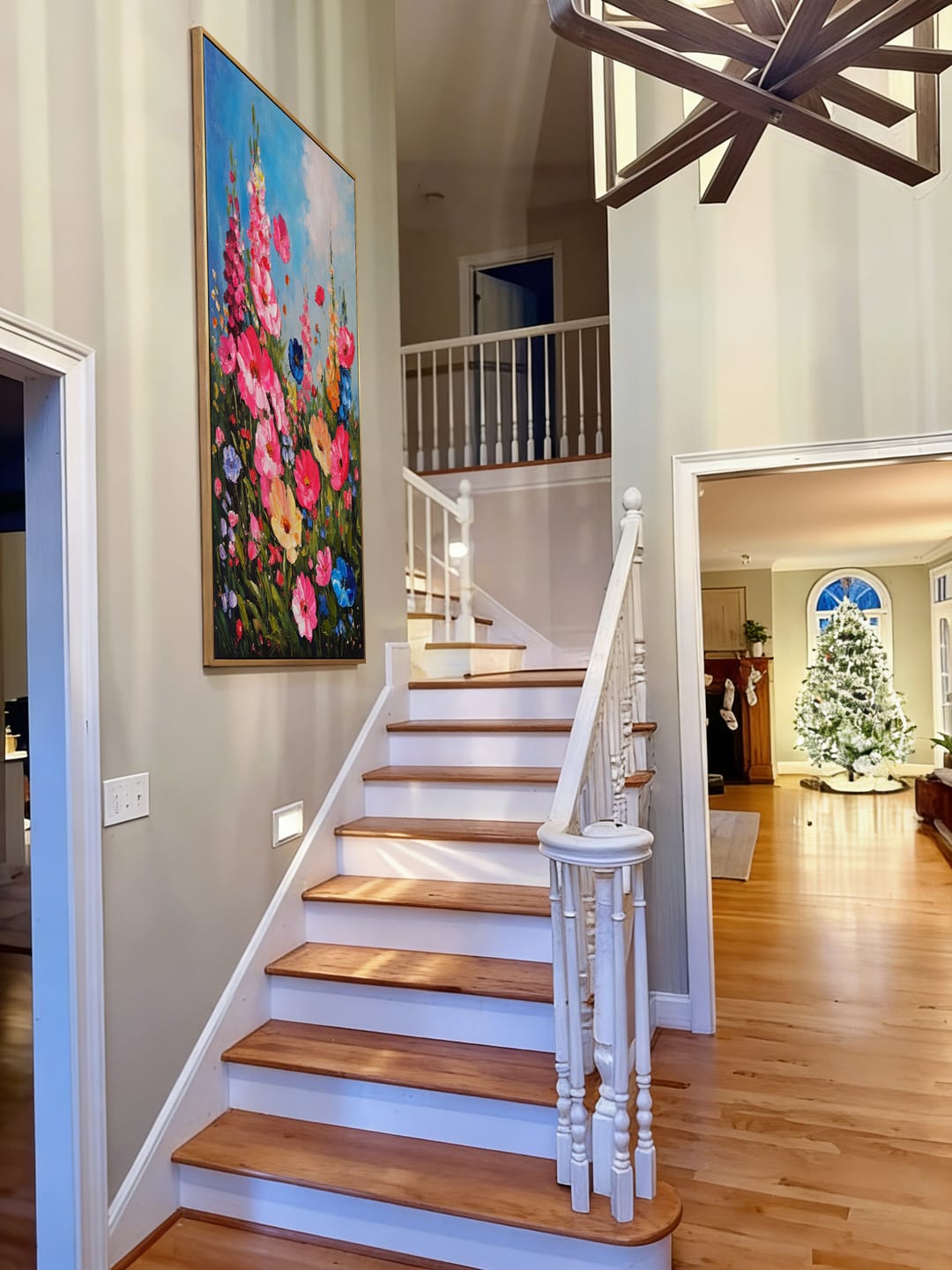 Customer photo review of Vibrant Wildflower Meadow Textured Floral Painting