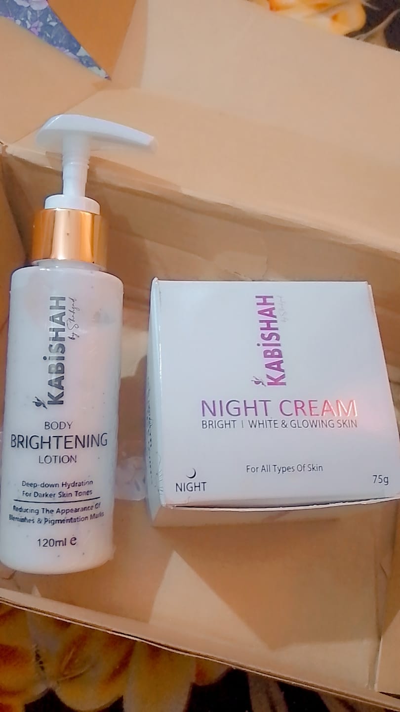 Customer photo review of Body Hydrating & Brightening Bundle
