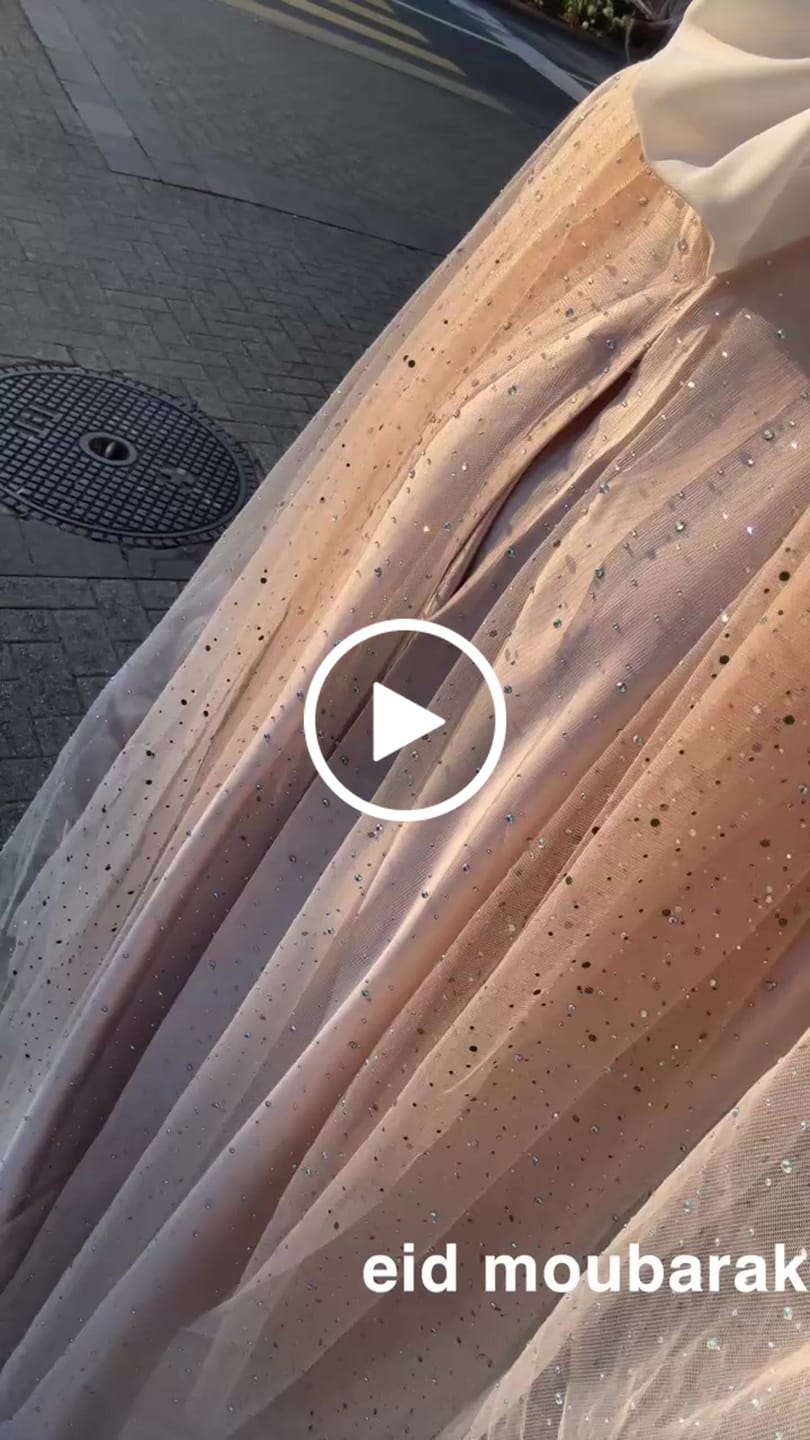 Customer video review of Celestial Star Abaya Set in Gold
