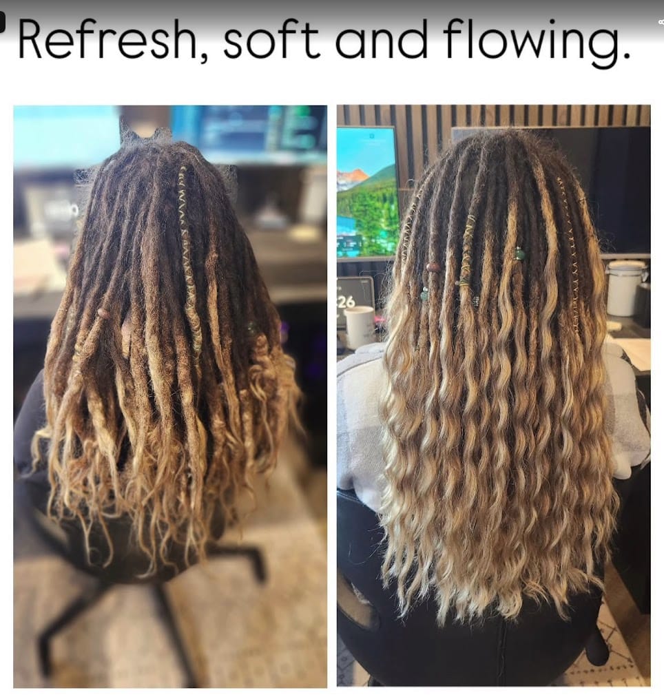 Customer photo review of #27/30/613 Mix Color Blend Loose Deep Wave Human Crochet Hair for Boho Braids