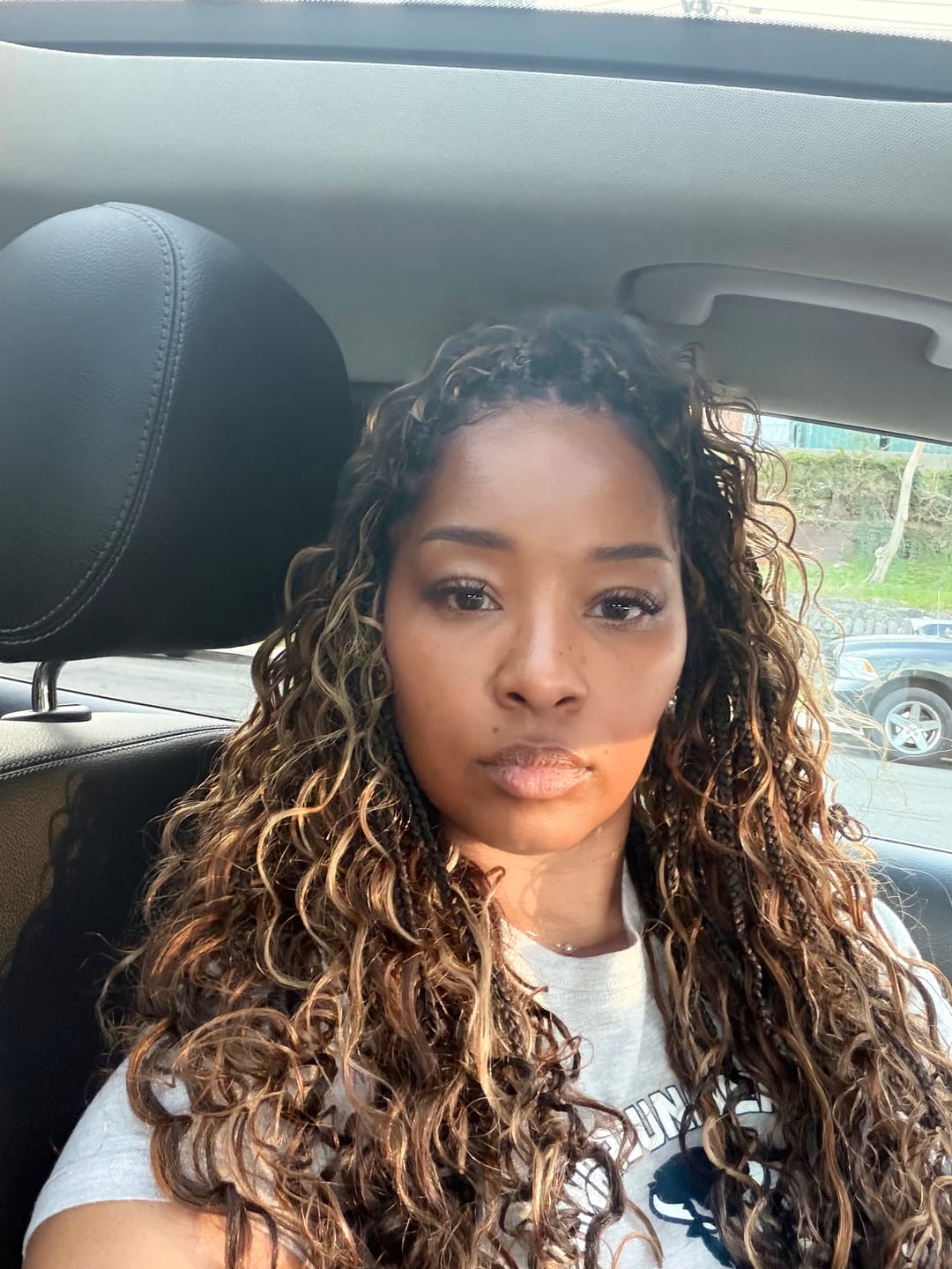 Customer photo review of #4/#27/#30 Mix Color Blend Loose Deep Wave Bulk Human Braiding Hair