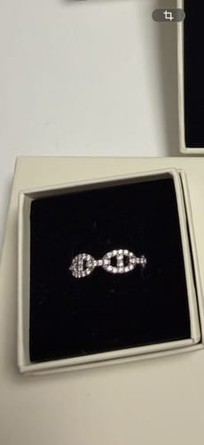 Customer photo review of Pave Flow Deluxe Ring 14K Vergoldet