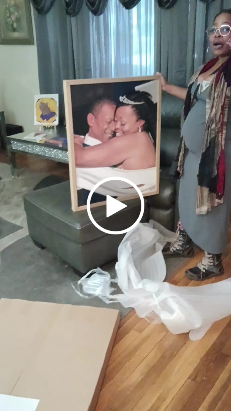 Customer video review of Custom Paint by Number Kit