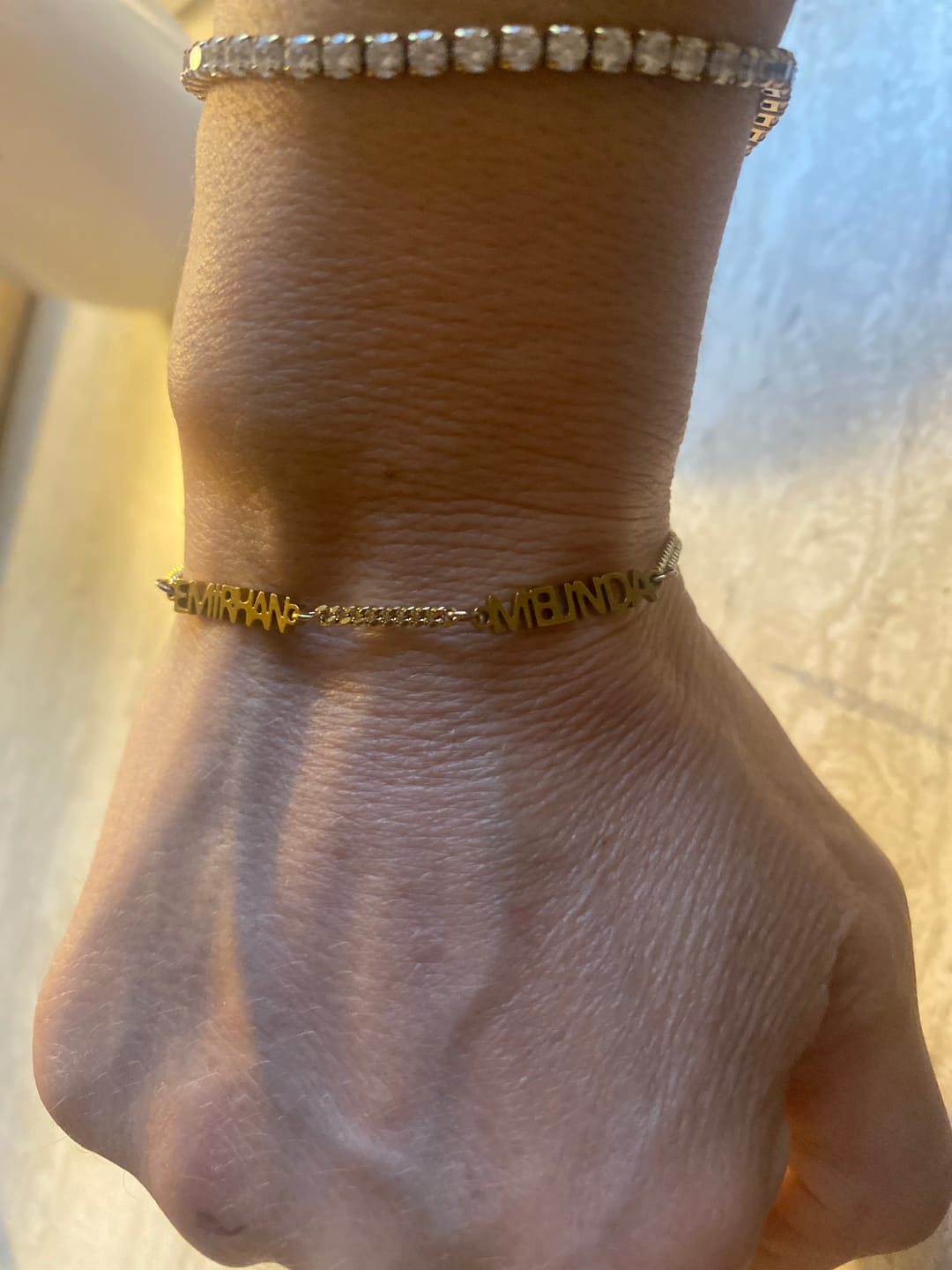 Customer photo review of Personalisiertes Namensarmband