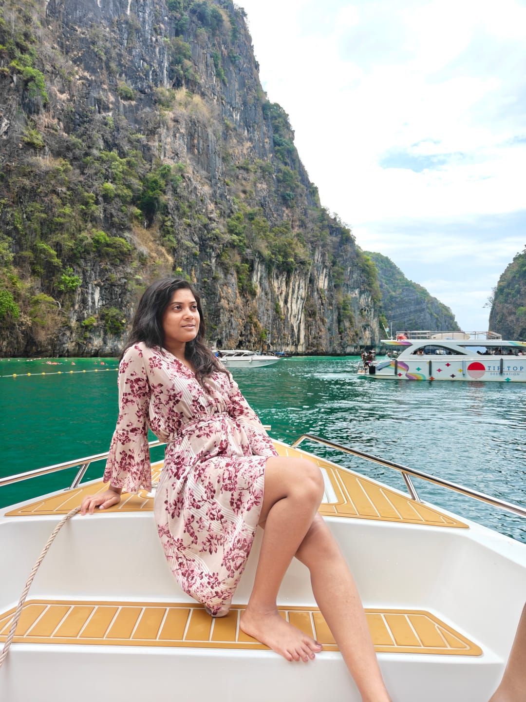 Customer photo review of Deruk 3 Piece Swimsuit In Brown