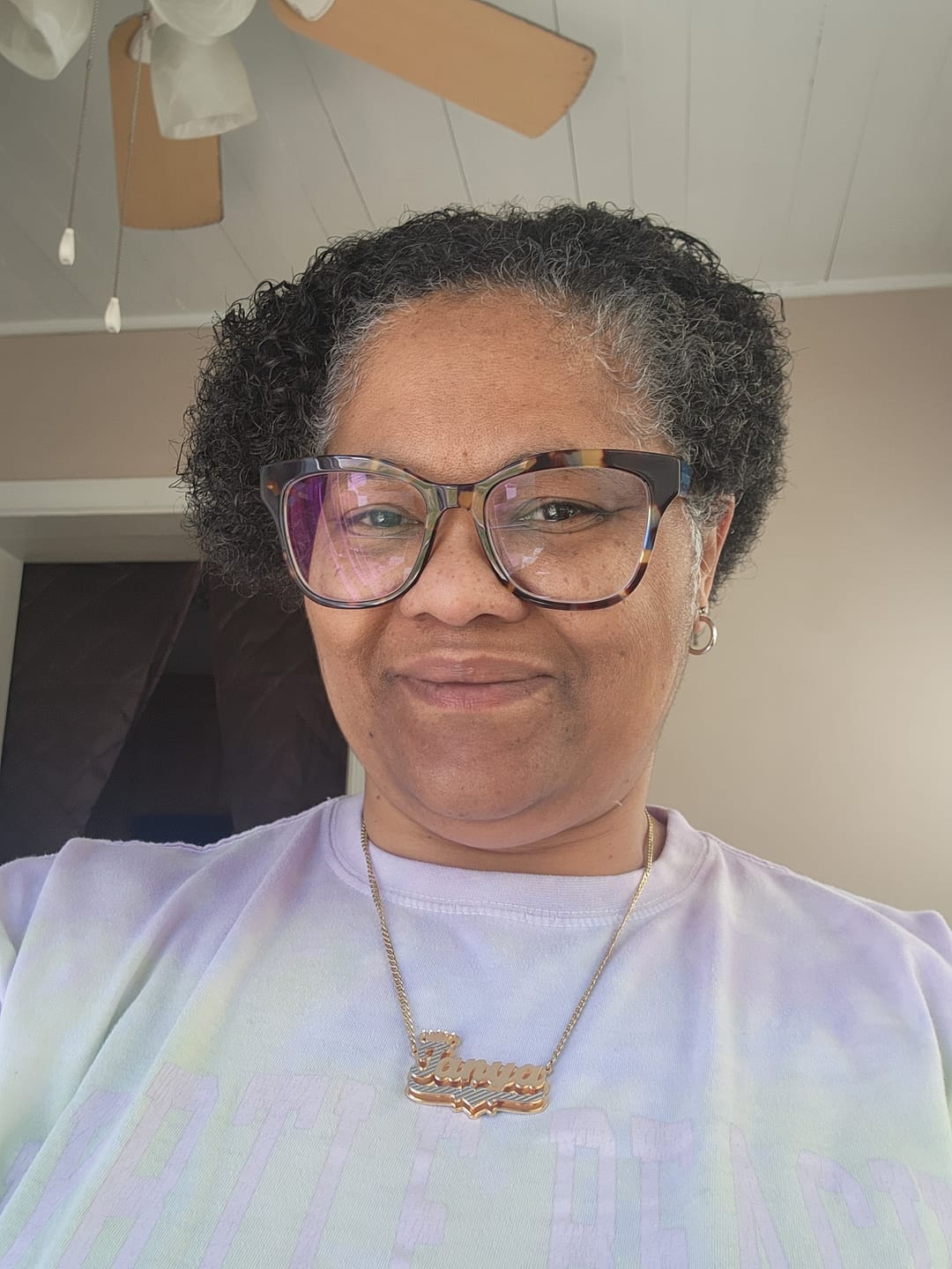 Customer photo review of Double Plated Royal Name Necklace w/ Cuban Chain