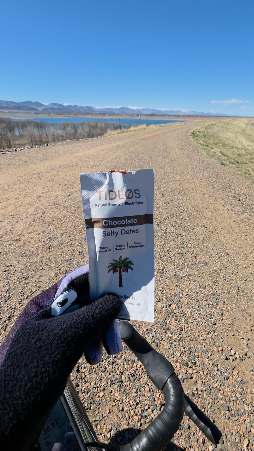 Customer photo review of Salty Dates Energy Gel