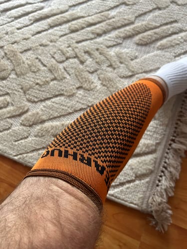 Customer photo review of Calf Compression Support Sleeve For Shin Splint Pain Relief