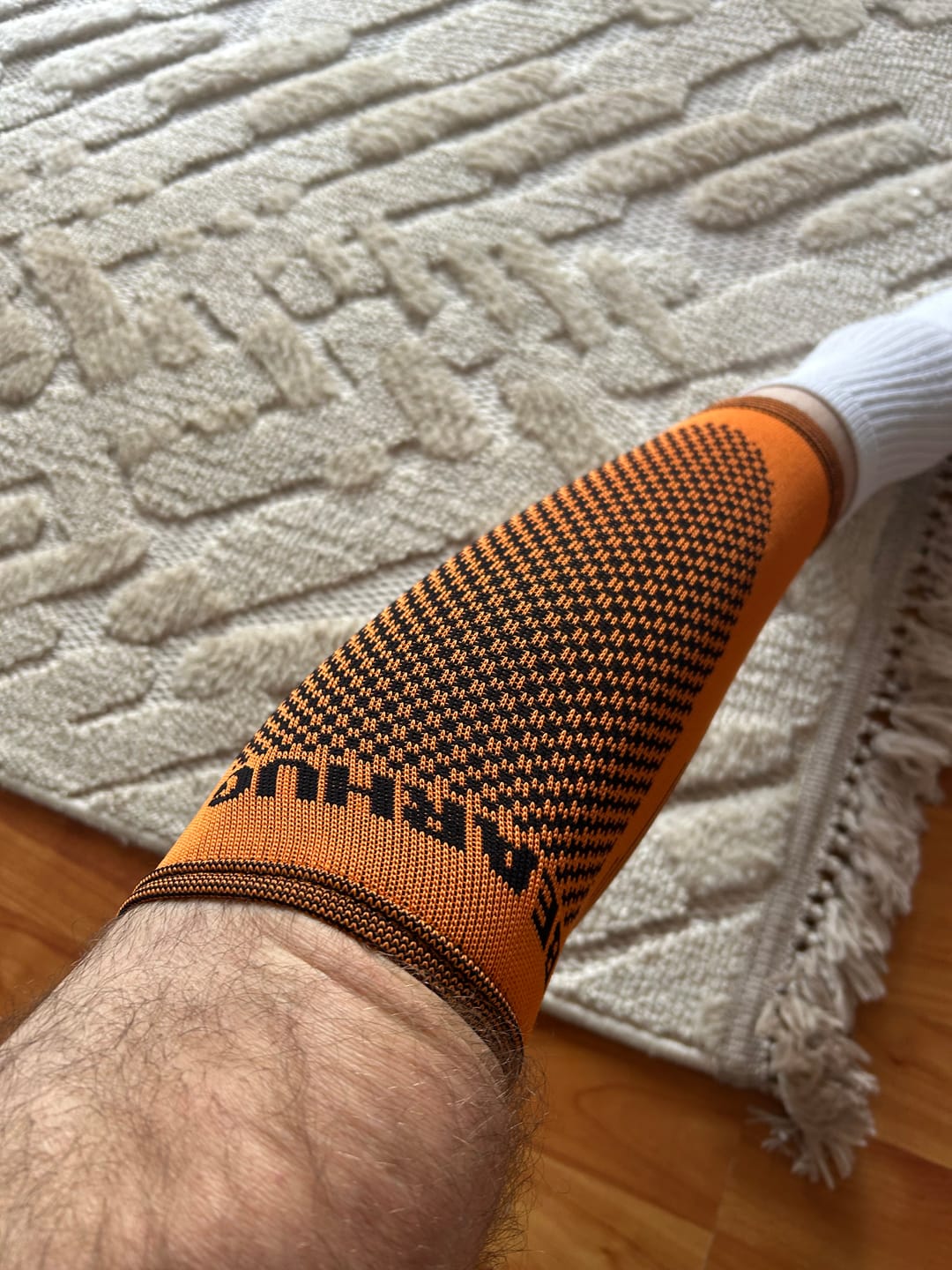 Customer photo review of Calf Compression Support Sleeve For Shin Splint Pain Relief