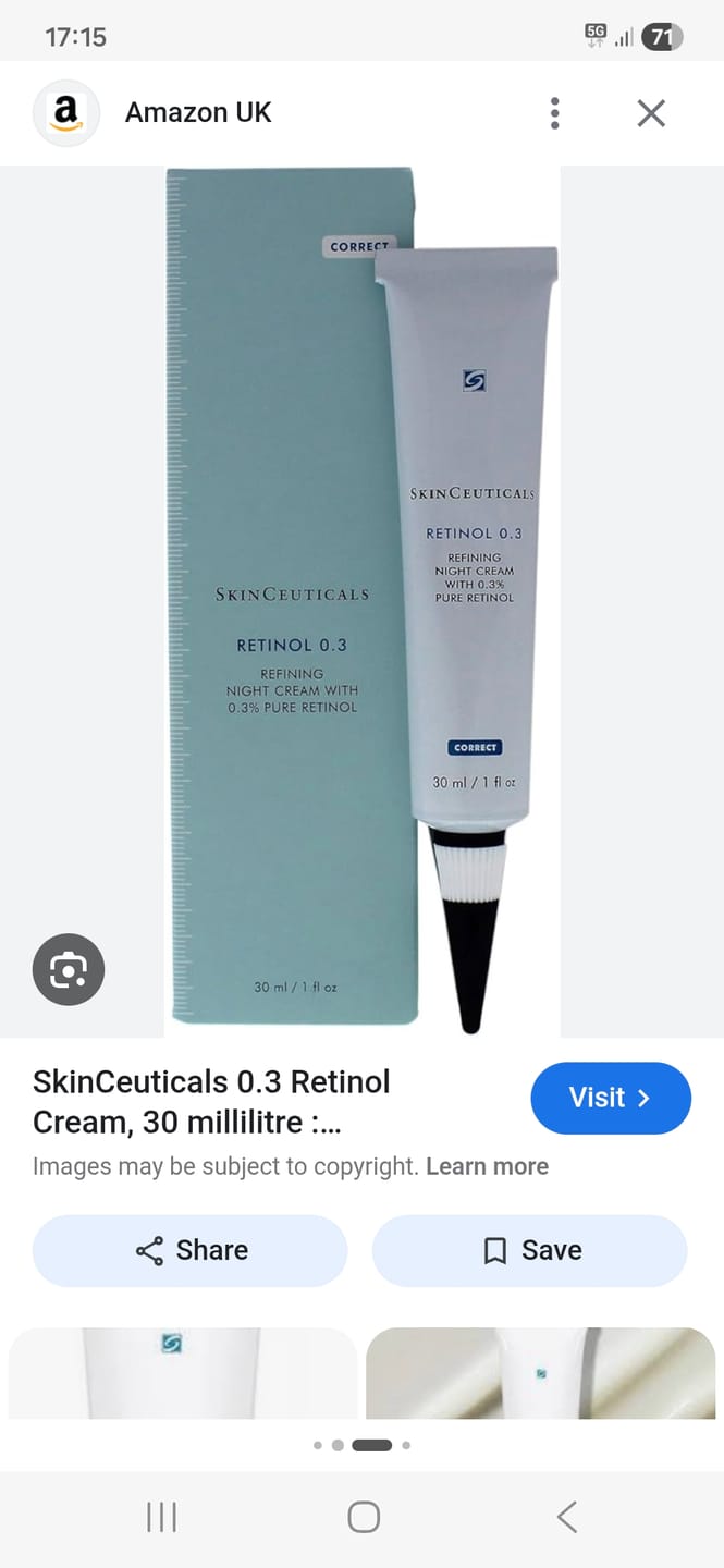 Customer photo review of SKINCEUTICALS RETINOL 0.3% (30ml)
