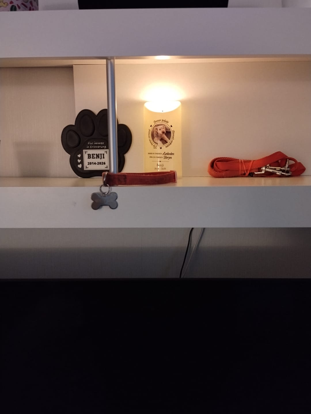 Customer photo review of Immer geliebt - LED Trauerkerze mit Foto und Datum in Erinnerung an Verstorbene