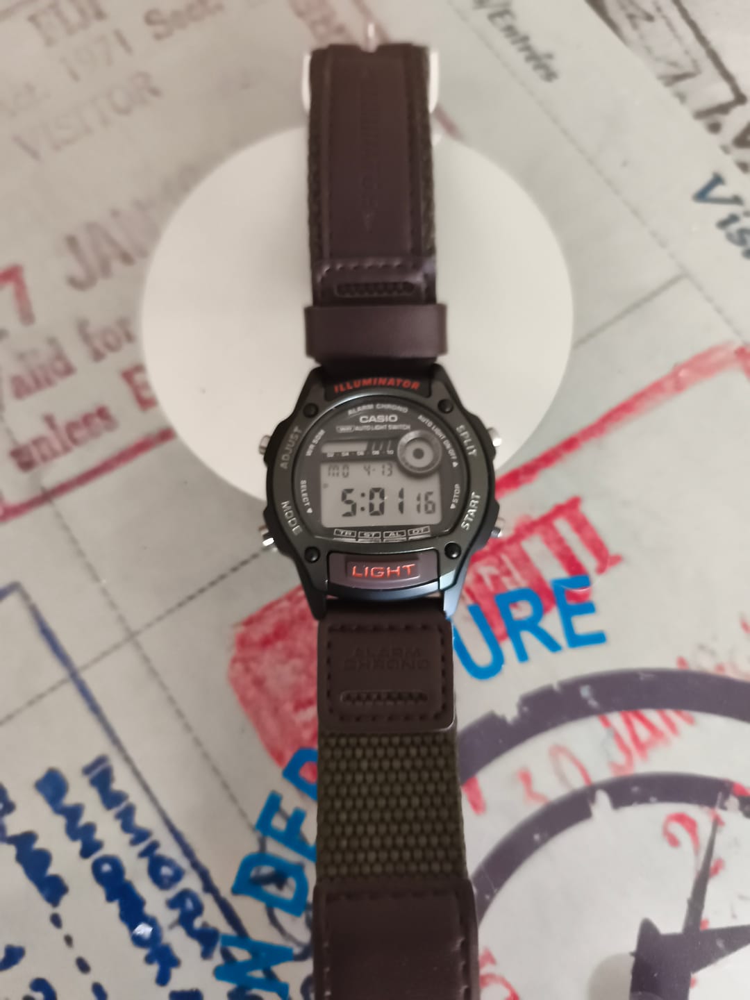 Customer photo review of Reloj Casio Vintage W-220HF-3A Auto Light Switch