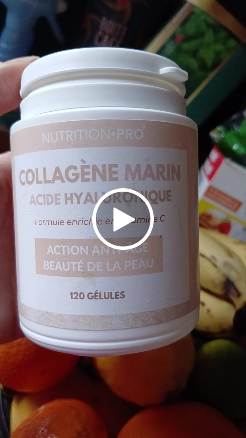 Customer video review of COLLAGÈNE MARIN / ACIDE HYALURONIQUE - 120 GÉLULES