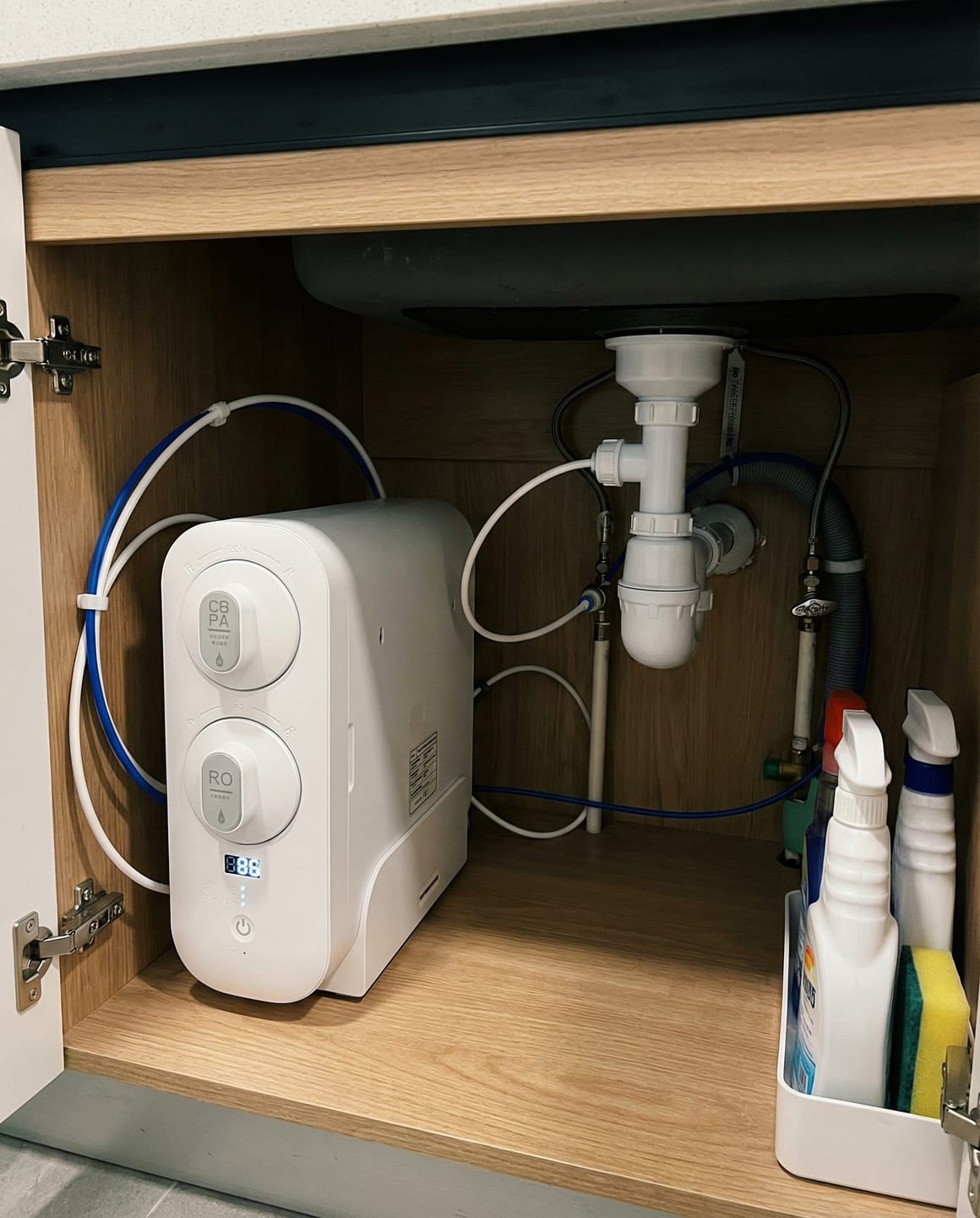 Customer photo review of Puflow RO-600 Under Sink RO Water System – 600 GPD, Direct Flow, TDS Display