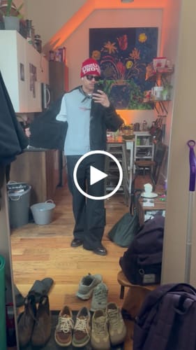 Customer video review of Zip Up Cargo Hoodie- BLACK