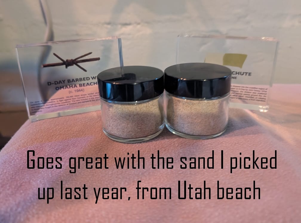 Customer photo review of D-Day Barbed Wire Artifact Display