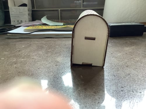 Customer photo review of Wooden Gift Box Set of 9 laser cut file