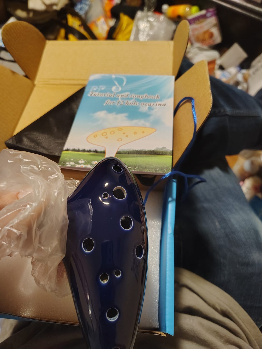 Customer photo review of 12 Hole Ocarina Alto C Flute Legend of Zelda Style Ocarina