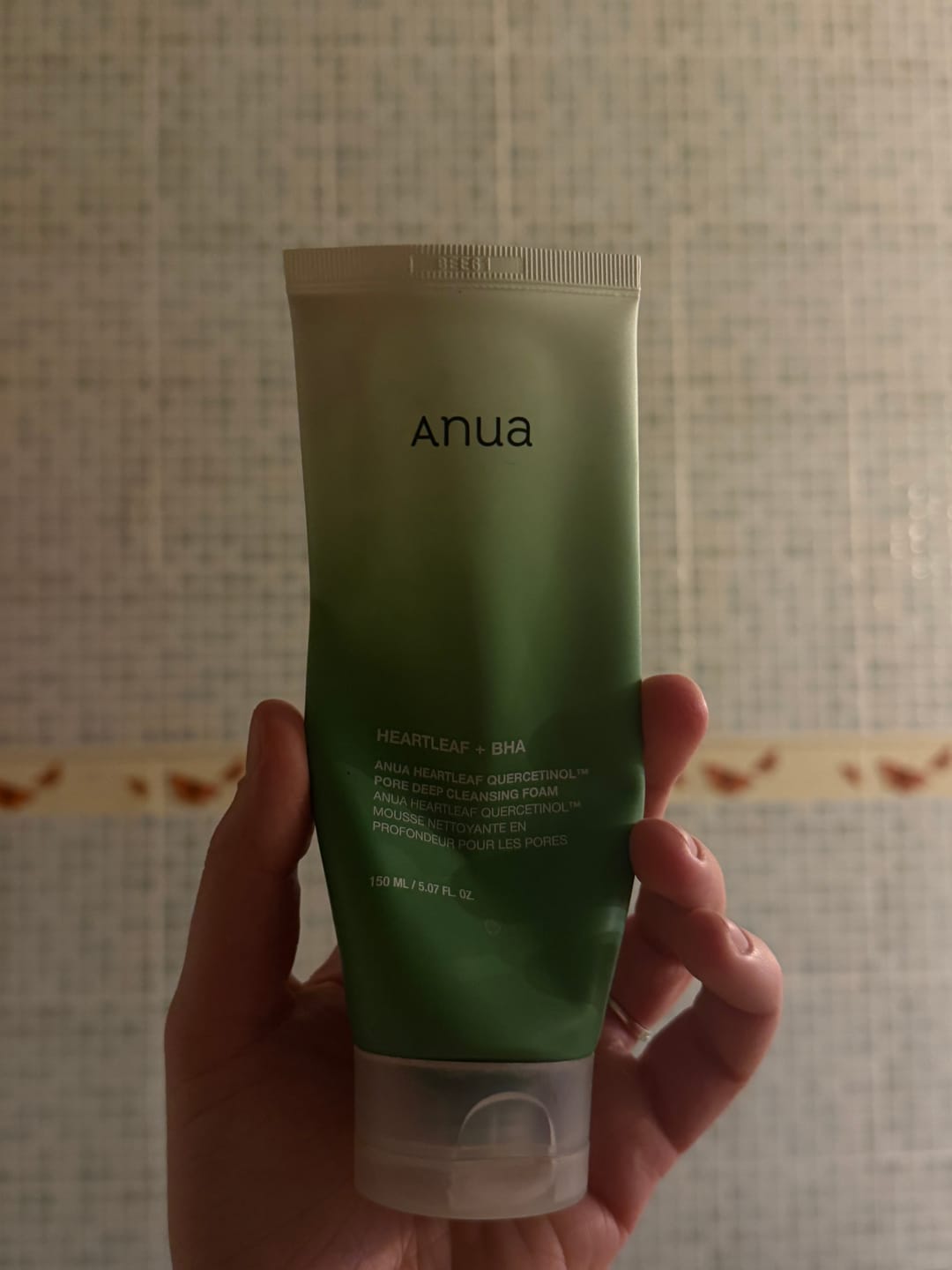 Customer photo review of Putiņas dziļai sejas mazgāšanai un attīrīšanai Anua Heartleaf Quercetinol Deep Pore Cleansing Foam