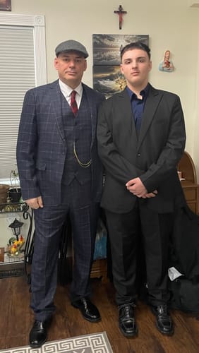 Customer photo review of Three-piece suit Shelby