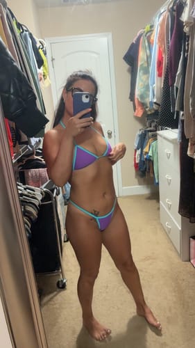 Customer photo review of 008 Micro Bikini Top - Ultra Violet