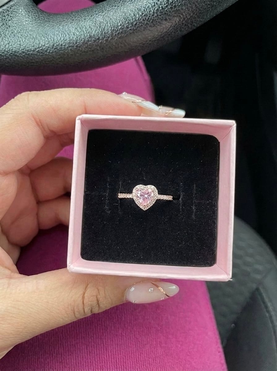 Customer photo review of SWEETHEART Promise Rings