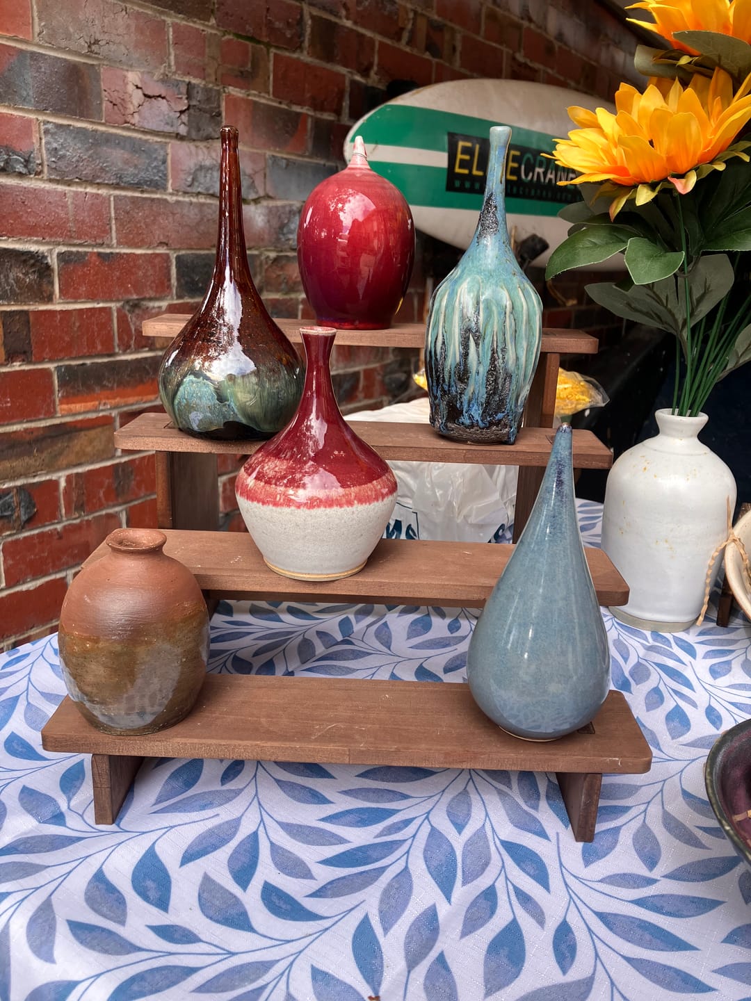 Customer photo review of Abbots Hazy Blue Midfire Brushable Glaze
