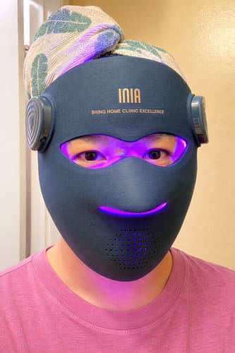 Customer photo review of INIA GLOW 4D 940nm Dual NIR Wireless LED Mask
