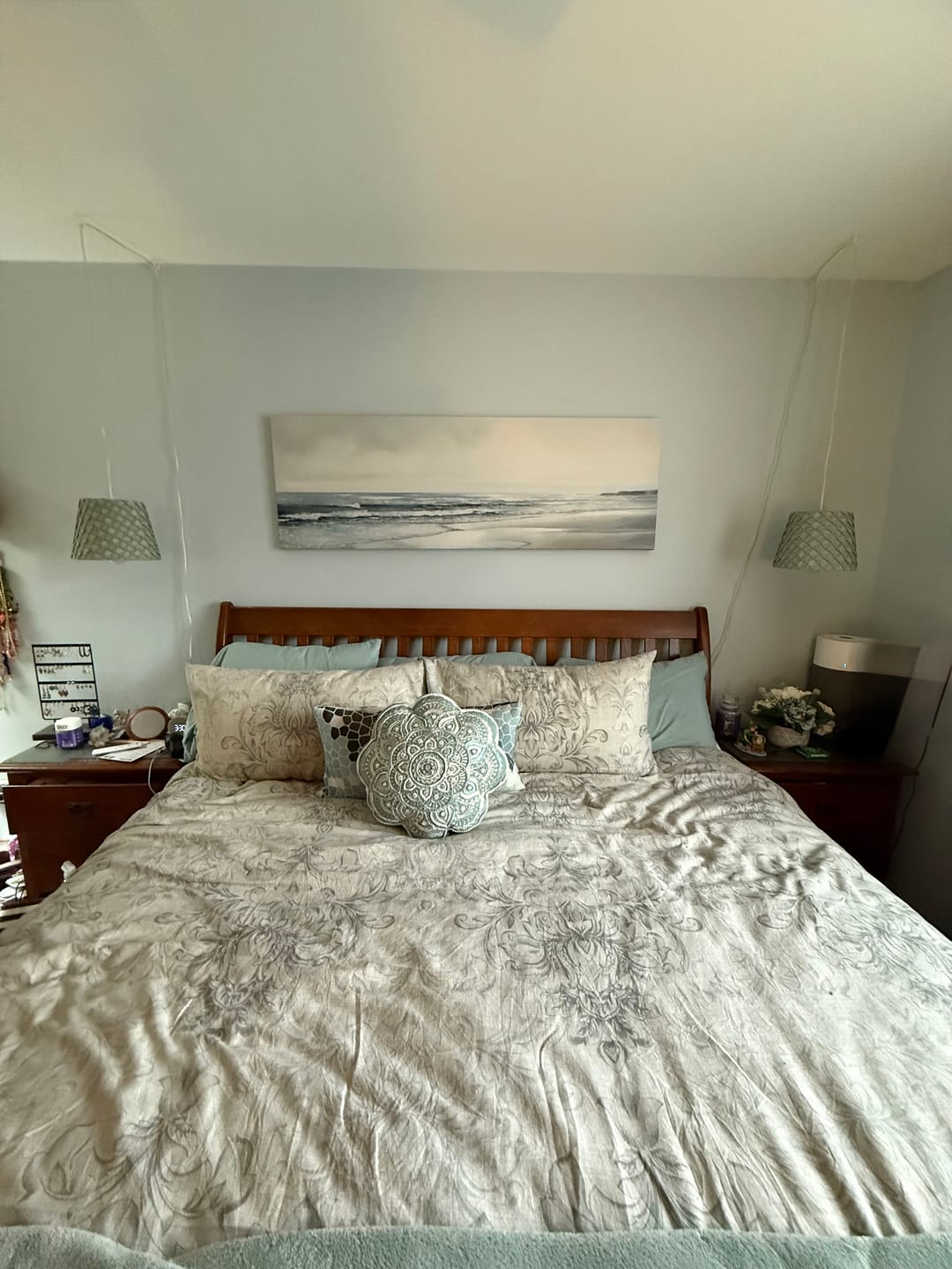 Customer photo review of Calm Minimalist Bech Long Horizontal Coastal Framed Canvas Wall Art