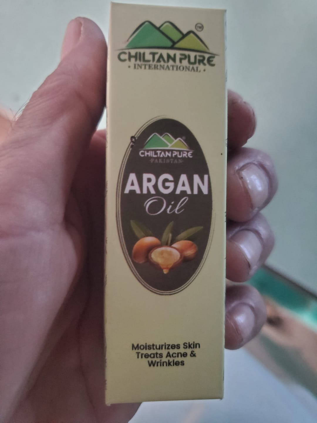 Customer photo review of Moroccan Argan Oil – Heals Skin Infection, Protects Skin & Hair from UV Rays