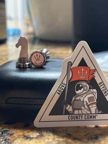Customer photo review of Titanium Chess Pieces ( Worlds Smallest ) by Maratac® - Build-A-Set