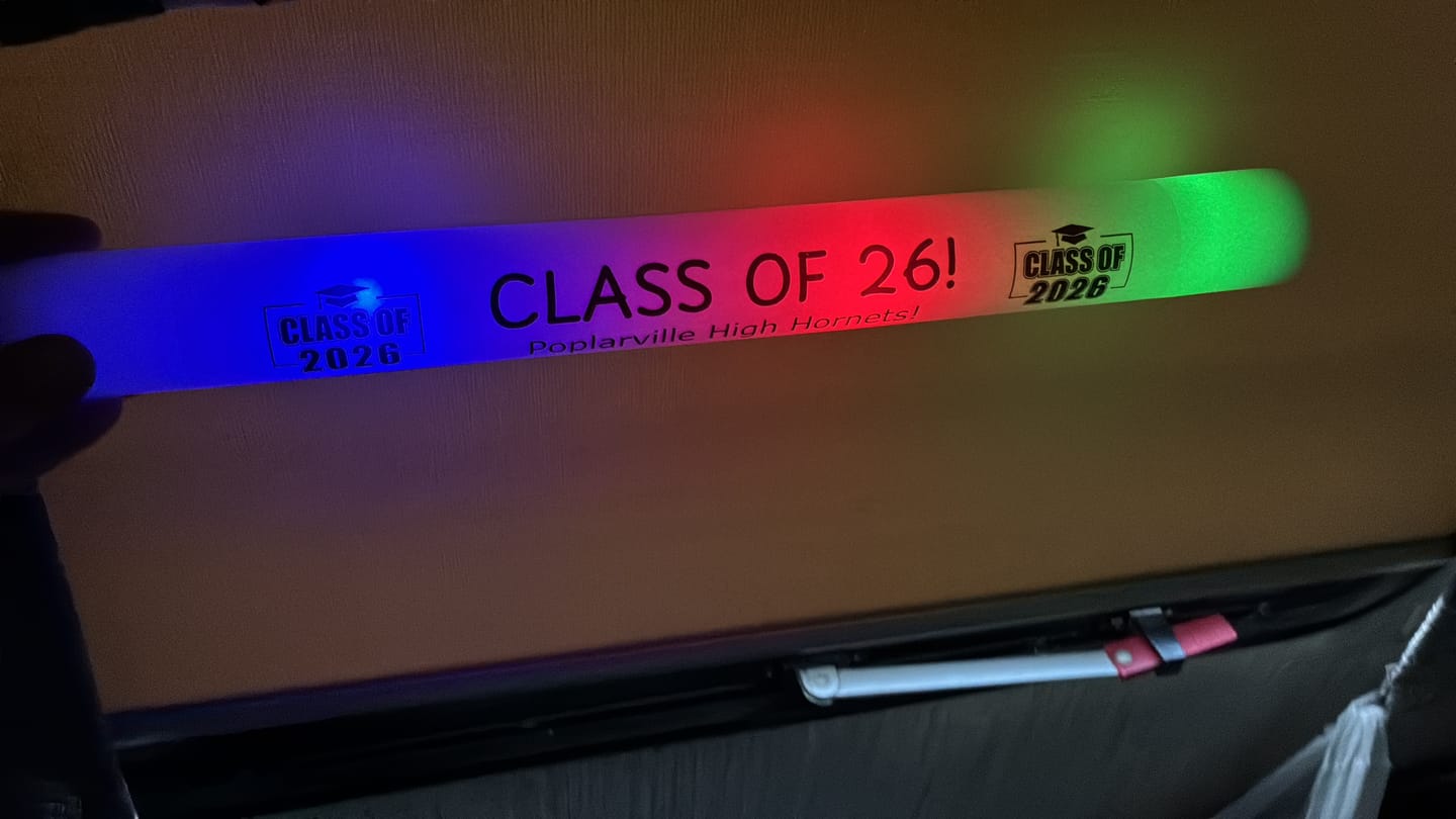Customer photo review of Custom-Made Glow Sticks