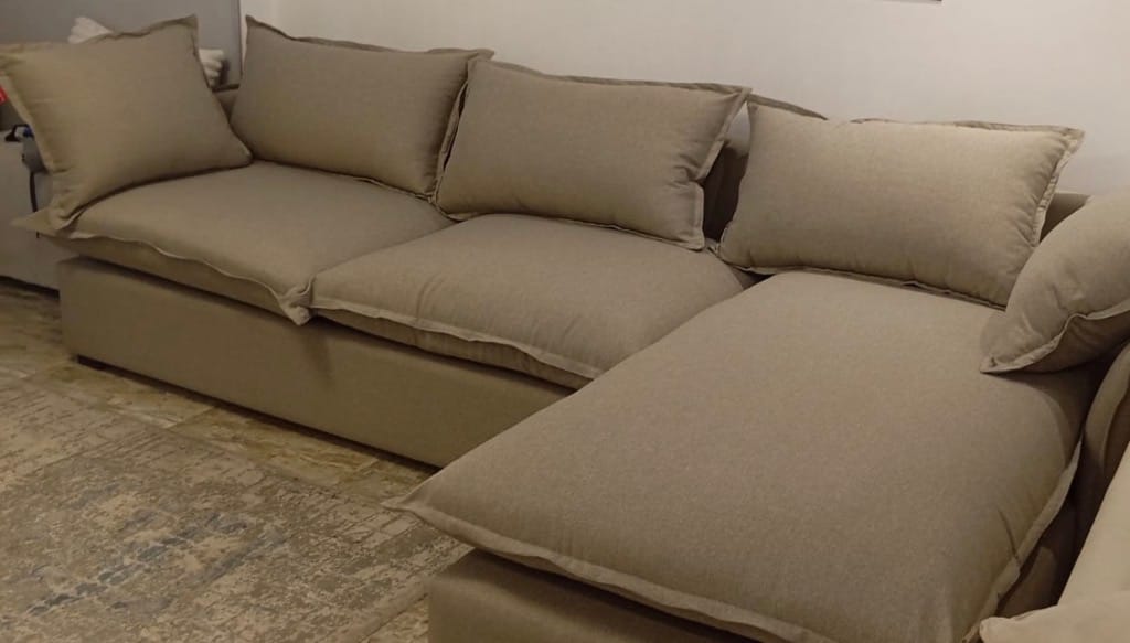 Customer photo review of Rifox L-Shape Bed- Left & Right Chaise Lounge