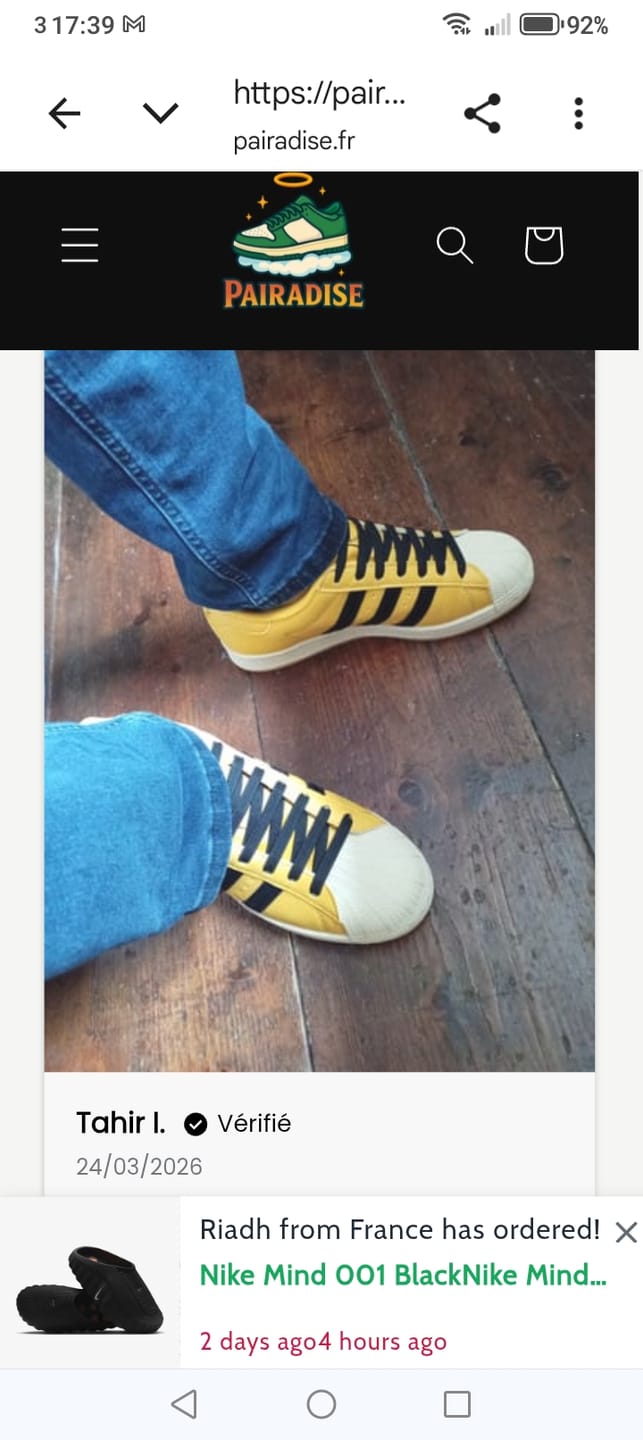 Customer photo review of Adidas Superstar – Yellow Blaze Edition